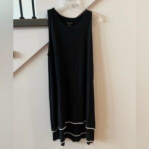 J. Jill Black Dress with White Ruffle Detail
